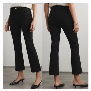 Frame  le cropped black jeans black size 26‎